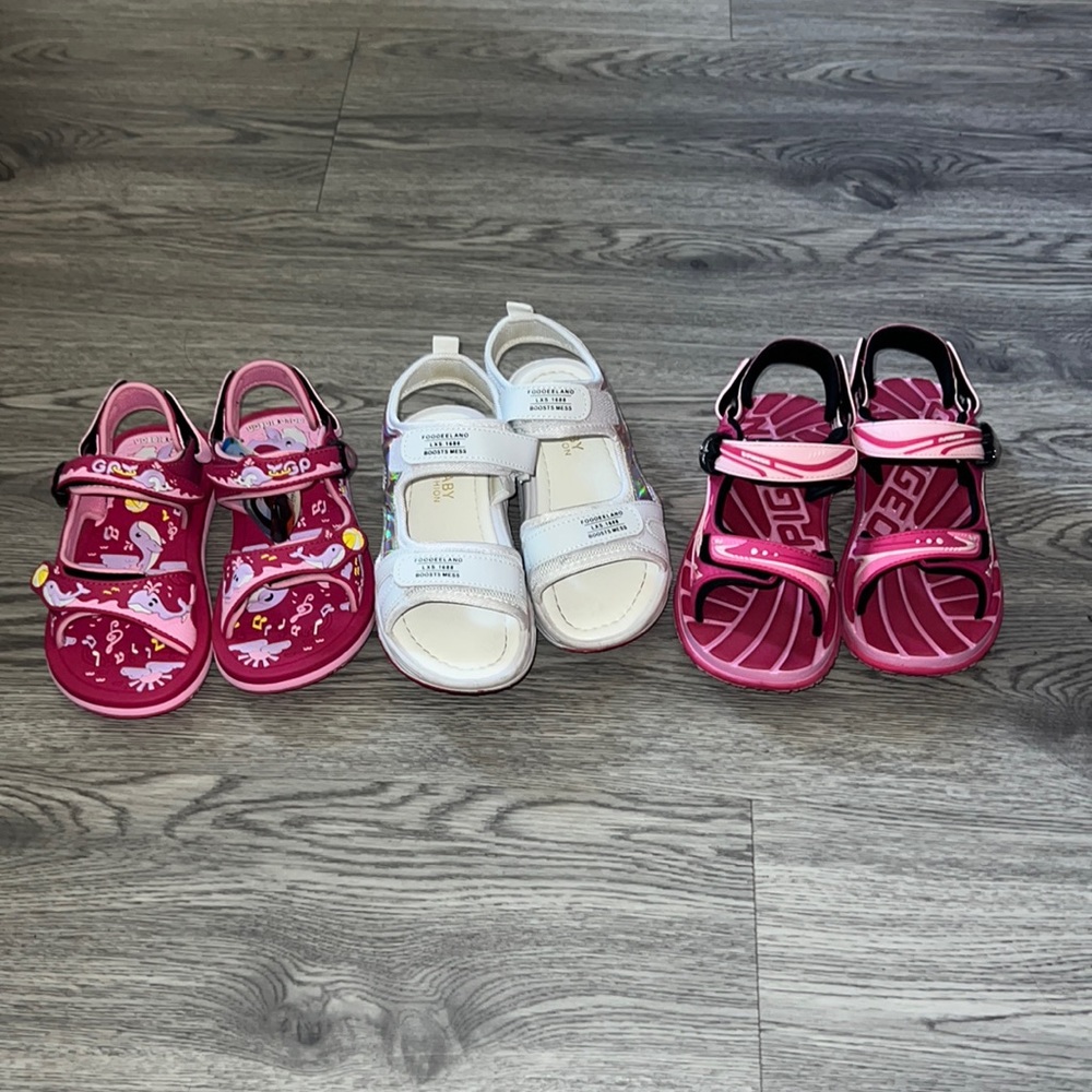 COPY - Gold pigeon girls sandals bundle
